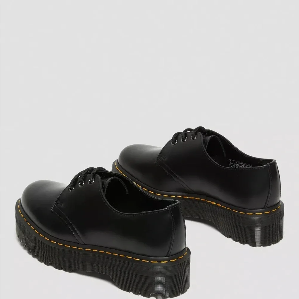 Dr. Martens 1461 Quad Smooth Leather Platform Shoes Unisex